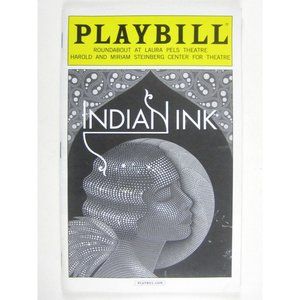 Indian Ink Playbill November 2014 Tom Stoppard Rosemary Harris Neil Huff NYC